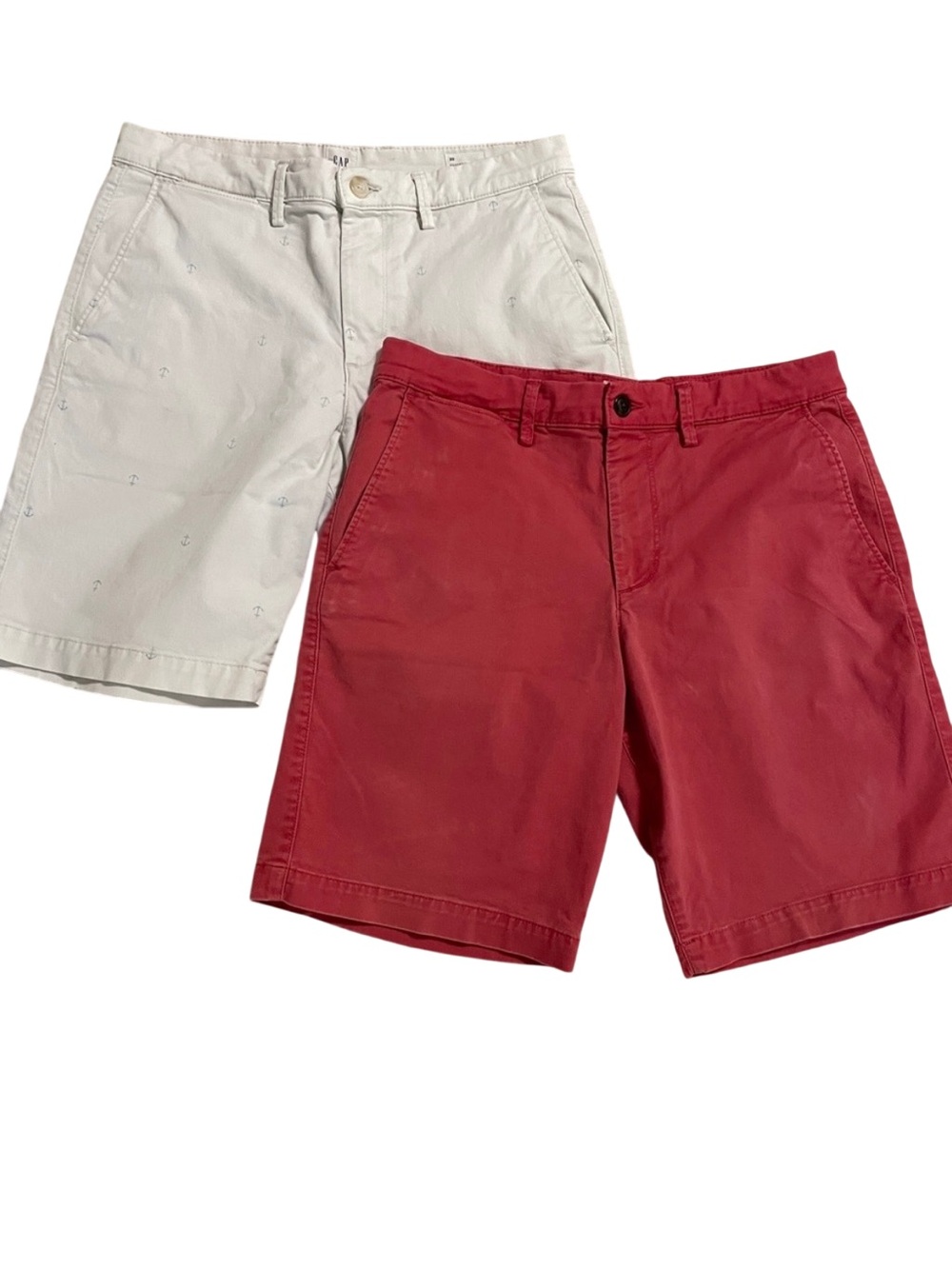 GAP Men's Chino Shorts Bundle
Waist 30 Anchor Red